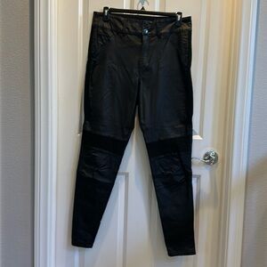 City Chic black Faux Leather pants size 18